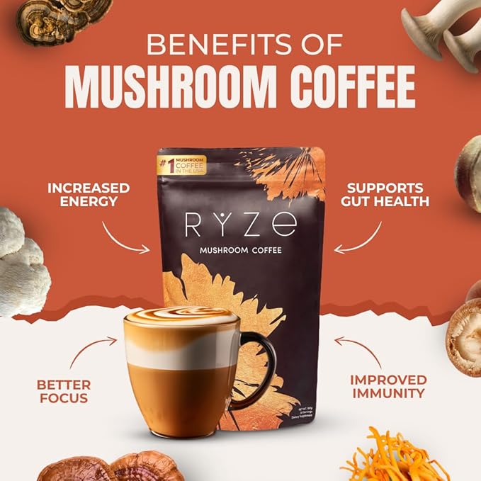 RYZE COFFEE ☕👑 – El Café 6 en 1 que Transforma tu Energía, Mente y Salud